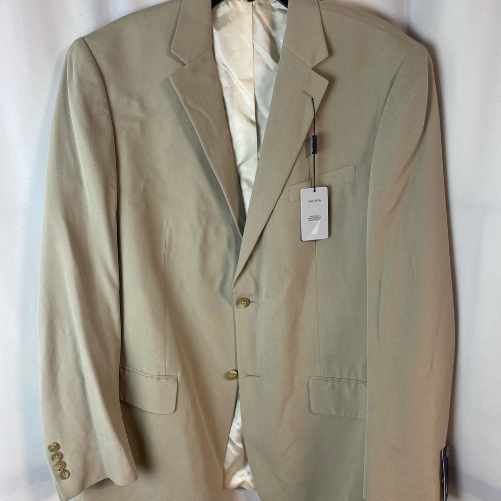 Nautica Men’s Silk Sandwashed Sports Coat Size: 44L